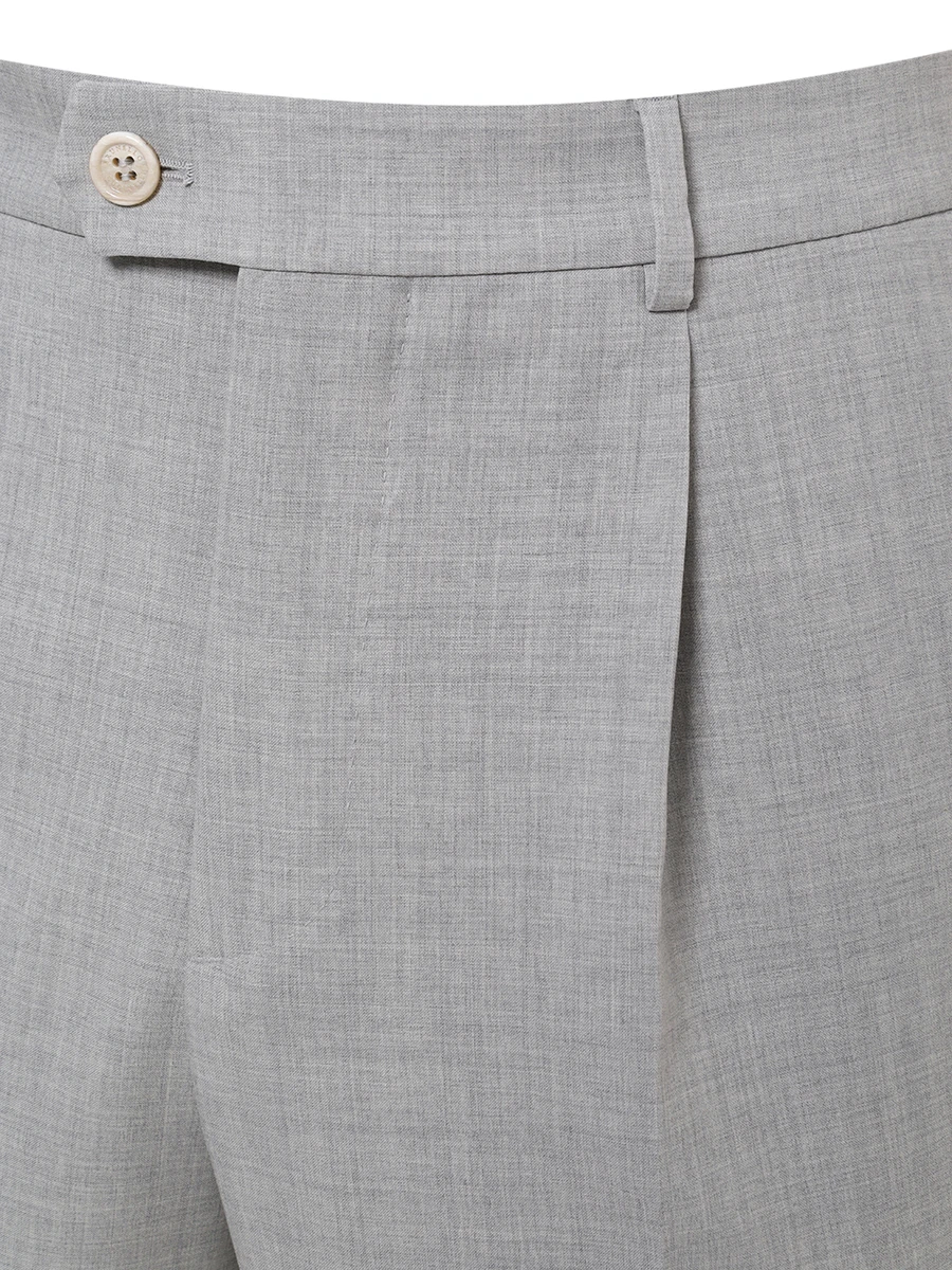 Брюки шерстяные BRUNELLO CUCINELLI MW464LDWHL C067/Брюки Серый  Фото 3