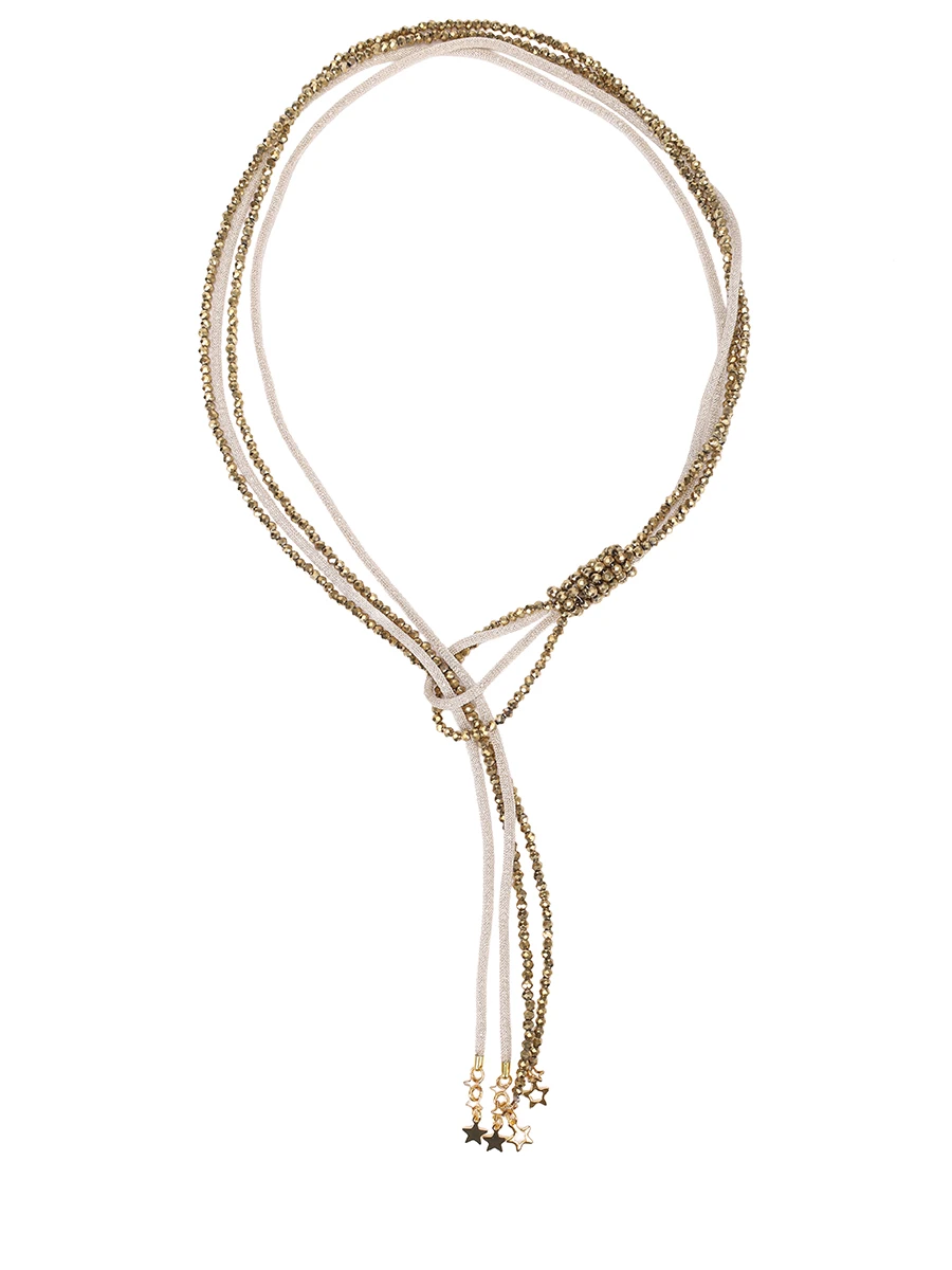 

Колье с декором, Золотой, P25239CL01A/9999 112