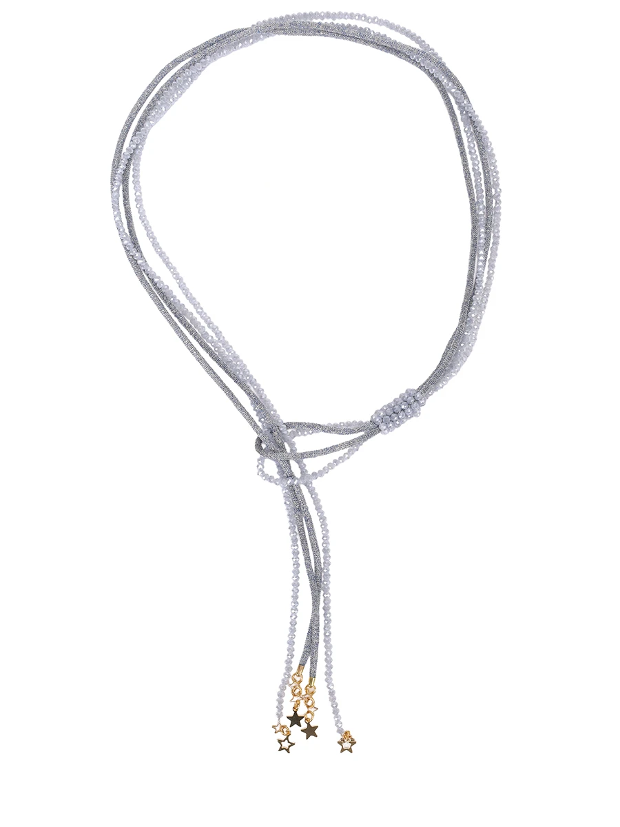 

Колье с декором, Голубой, P25239CL01A/9999 500