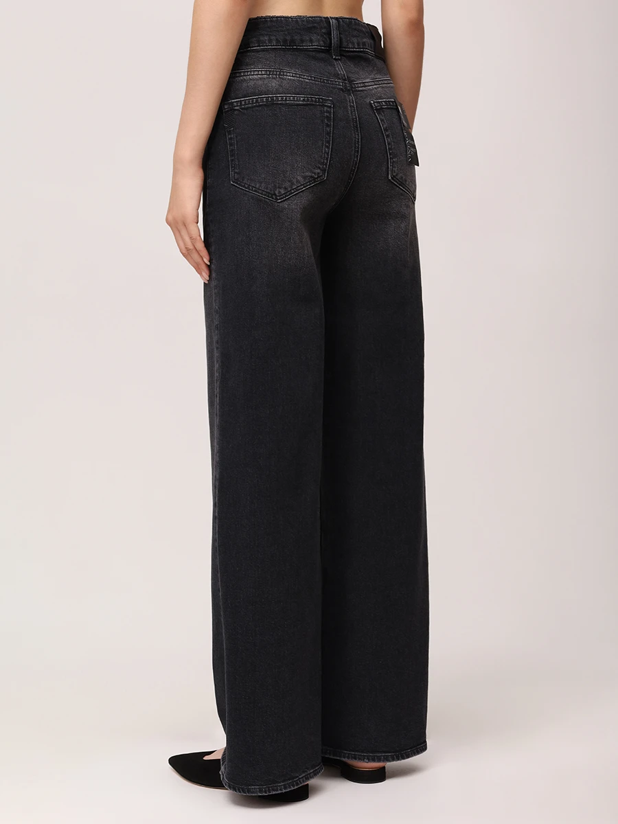 Джинсы хлопковые PAIGE 8740B80-5502 Черный  Фото 3