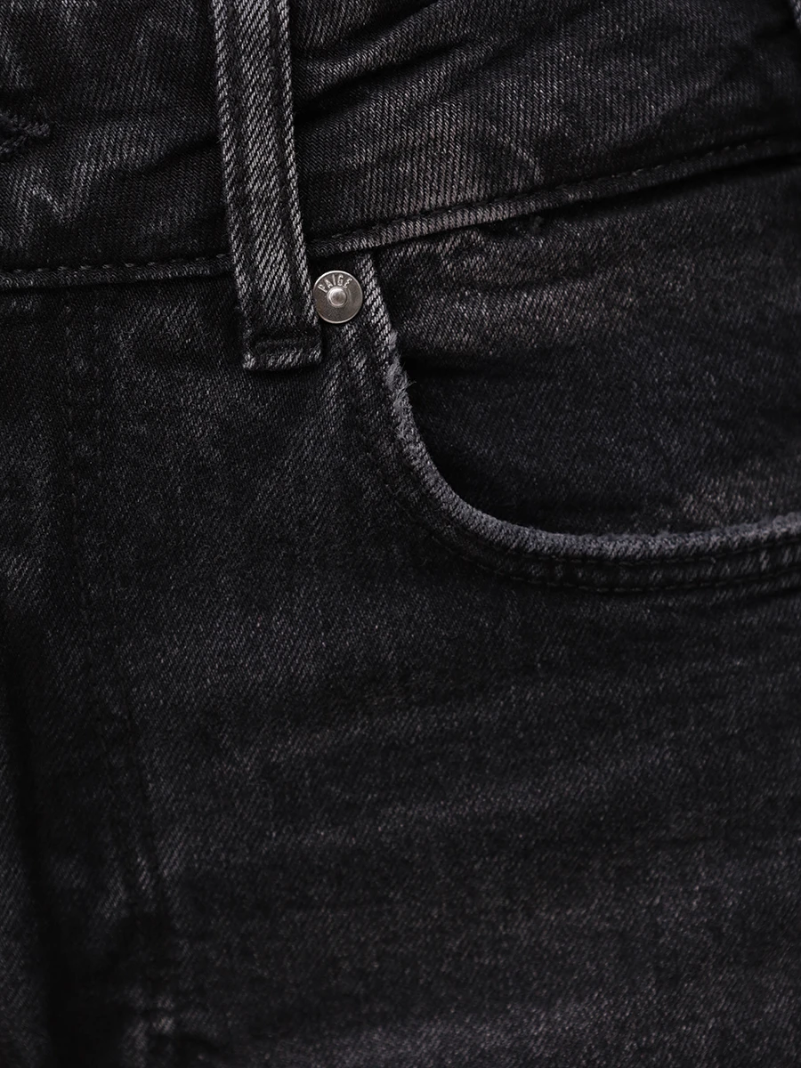 Джинсы хлопковые PAIGE 8740B80-5502 Черный  Фото 6