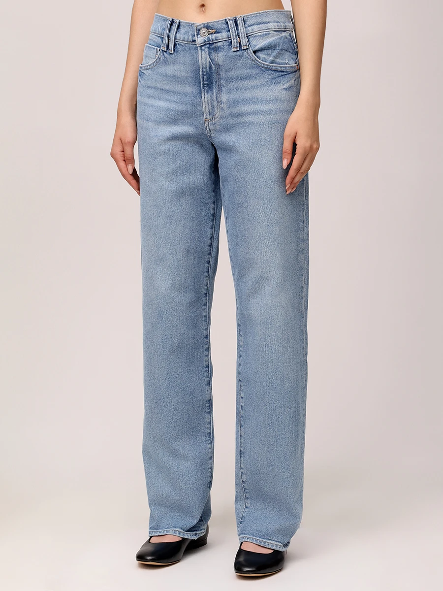 Джинсы хлопковые PAIGE 3245L53-238 Голубой  Фото 4