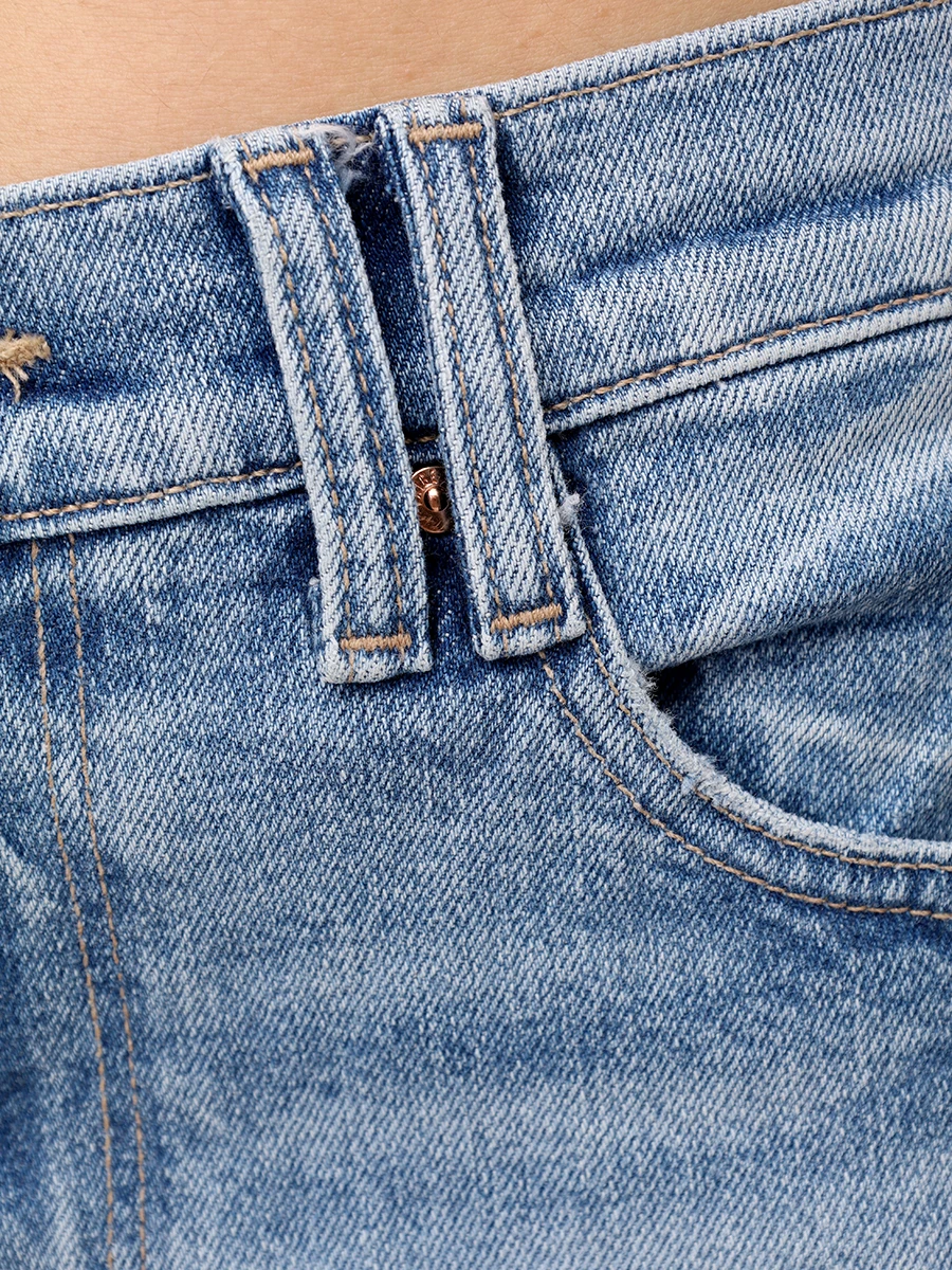 Джинсы хлопковые PAIGE 3245L53-238 Голубой  Фото 6