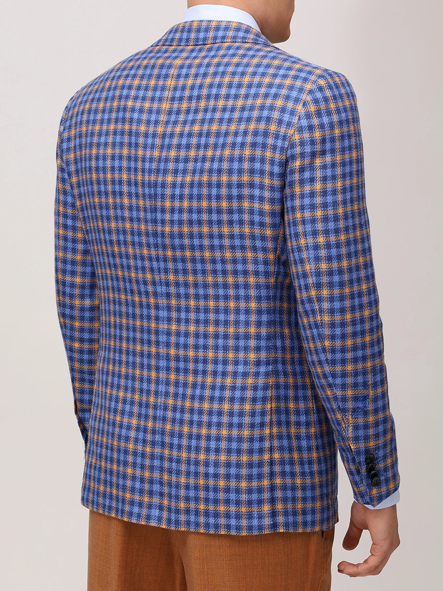 Пиджак в клетку KITON UG81K0610E65000 Клетка  Фото 3