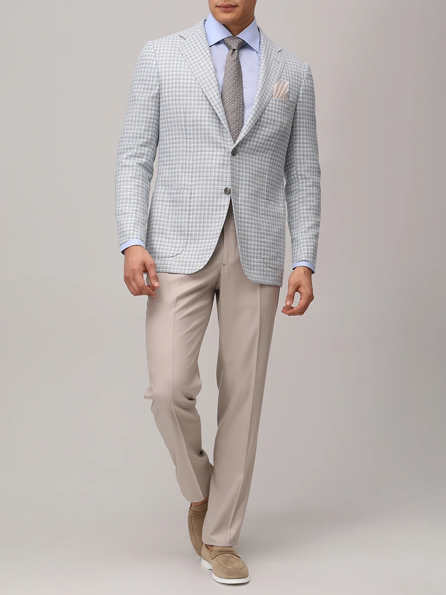 Пиджак в клетку KITON UG81K0610E50001 Клетка  Фото 2