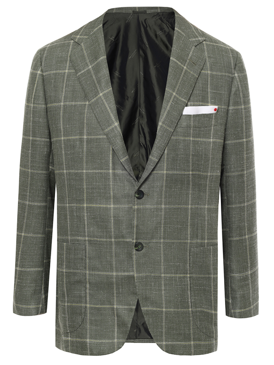 Пиджак в клетку KITON