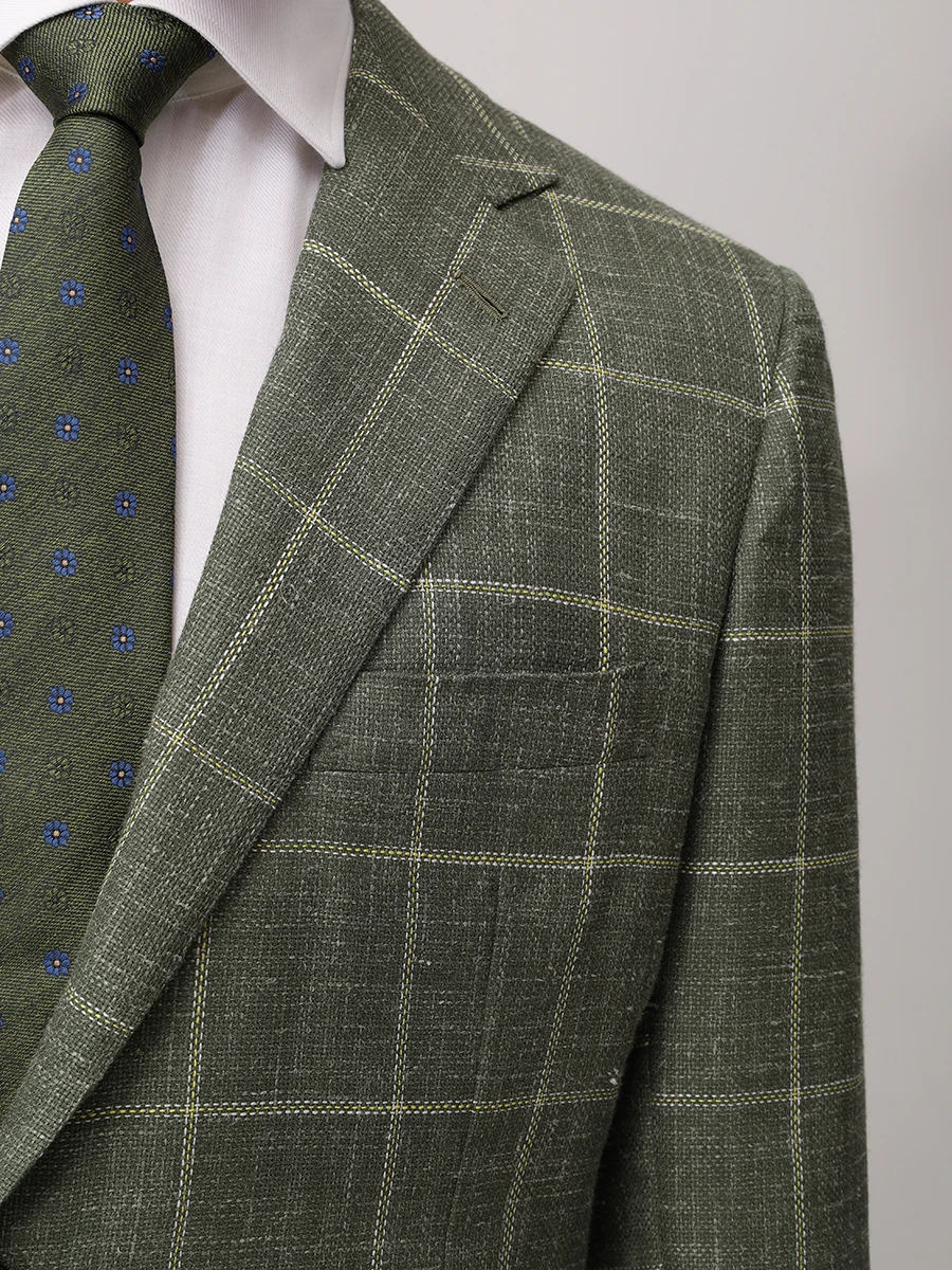 Пиджак в клетку KITON UG81K0607E42001 Клетка  Фото 4
