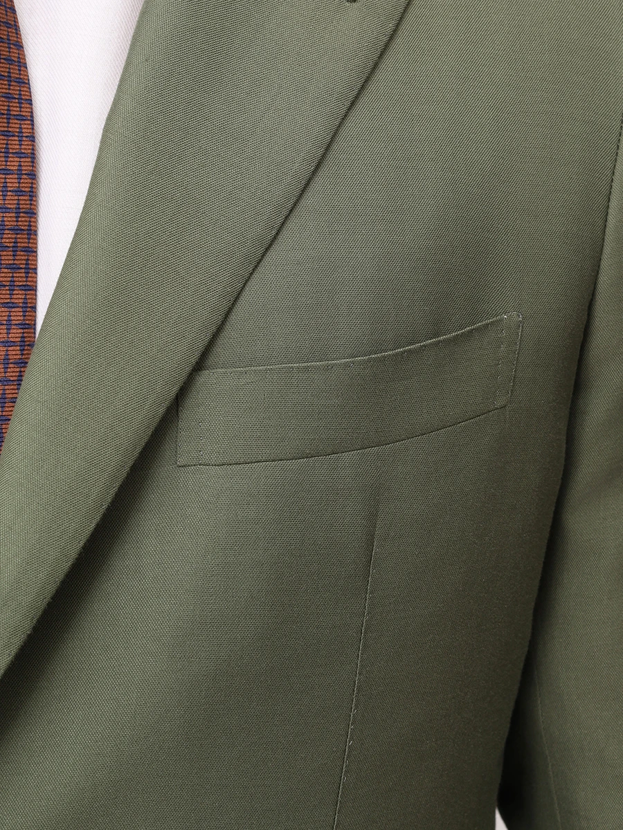 Пиджак хлопковый KITON UG81H0927107000 Зеленый  Фото 5
