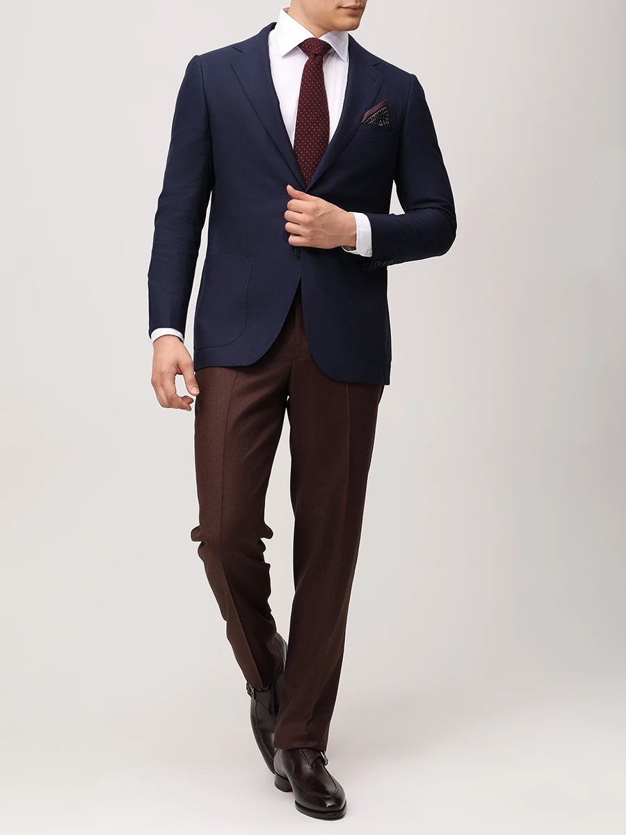 Пиджак хлопковый KITON UG81H0927112000 Синий  Фото 2