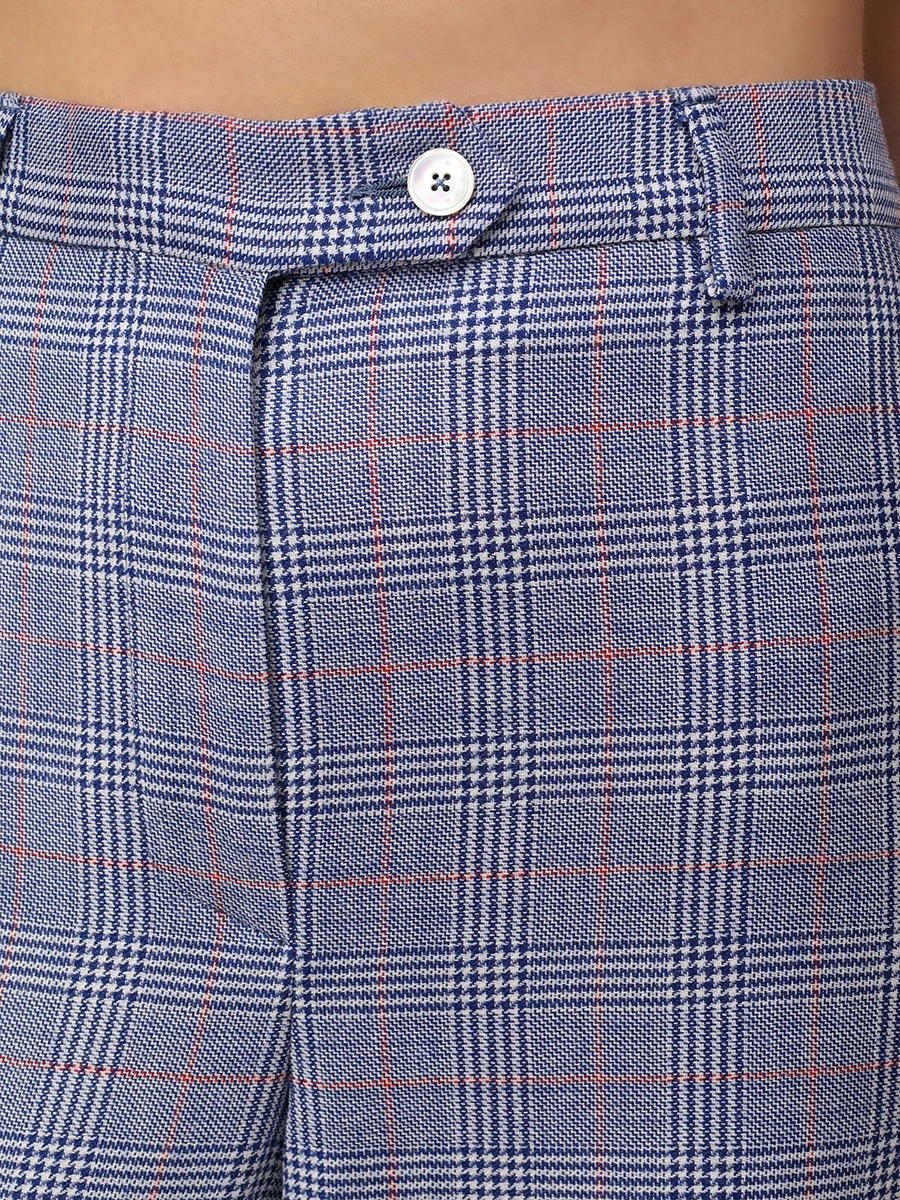 Брюки шерстяные KITON D48109K0950E01001 Клетка  Фото 5