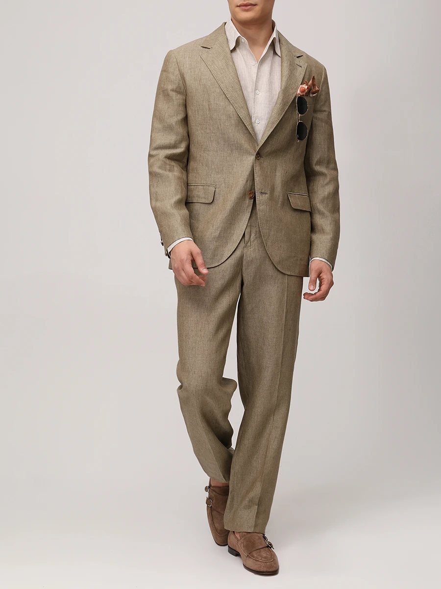 Костюм льняной BRETT JOHNSON SS25B21/SS25P51SOS2T1KGR Зеленый  Фото 2
