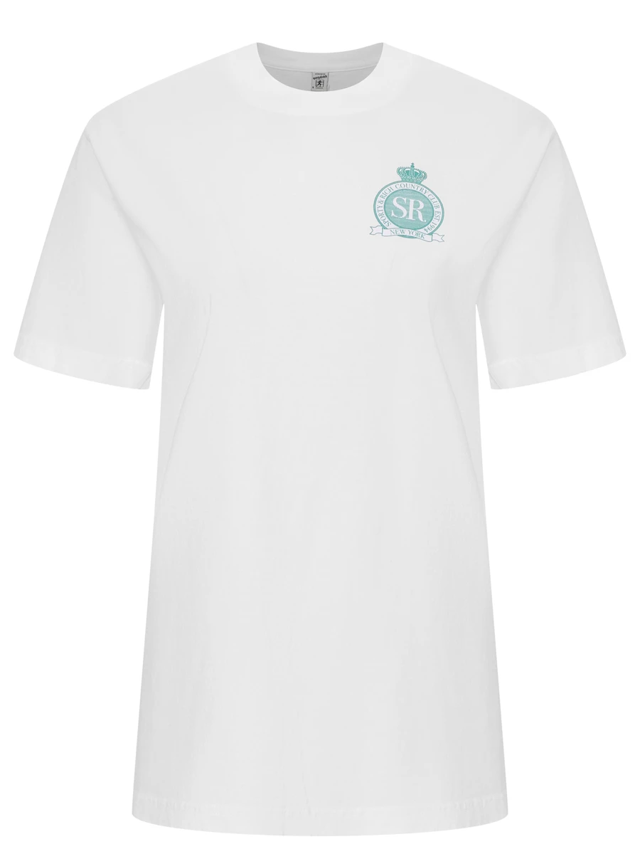 Футболка хлопковая SPORTY & RICH TO043620219WH01/48 Принт 