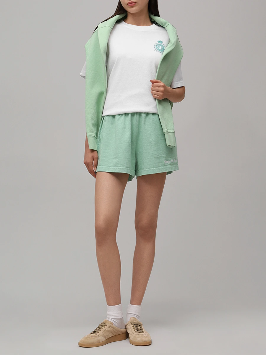 Футболка хлопковая SPORTY & RICH TO043620219WH01/48 Принт  Фото 2