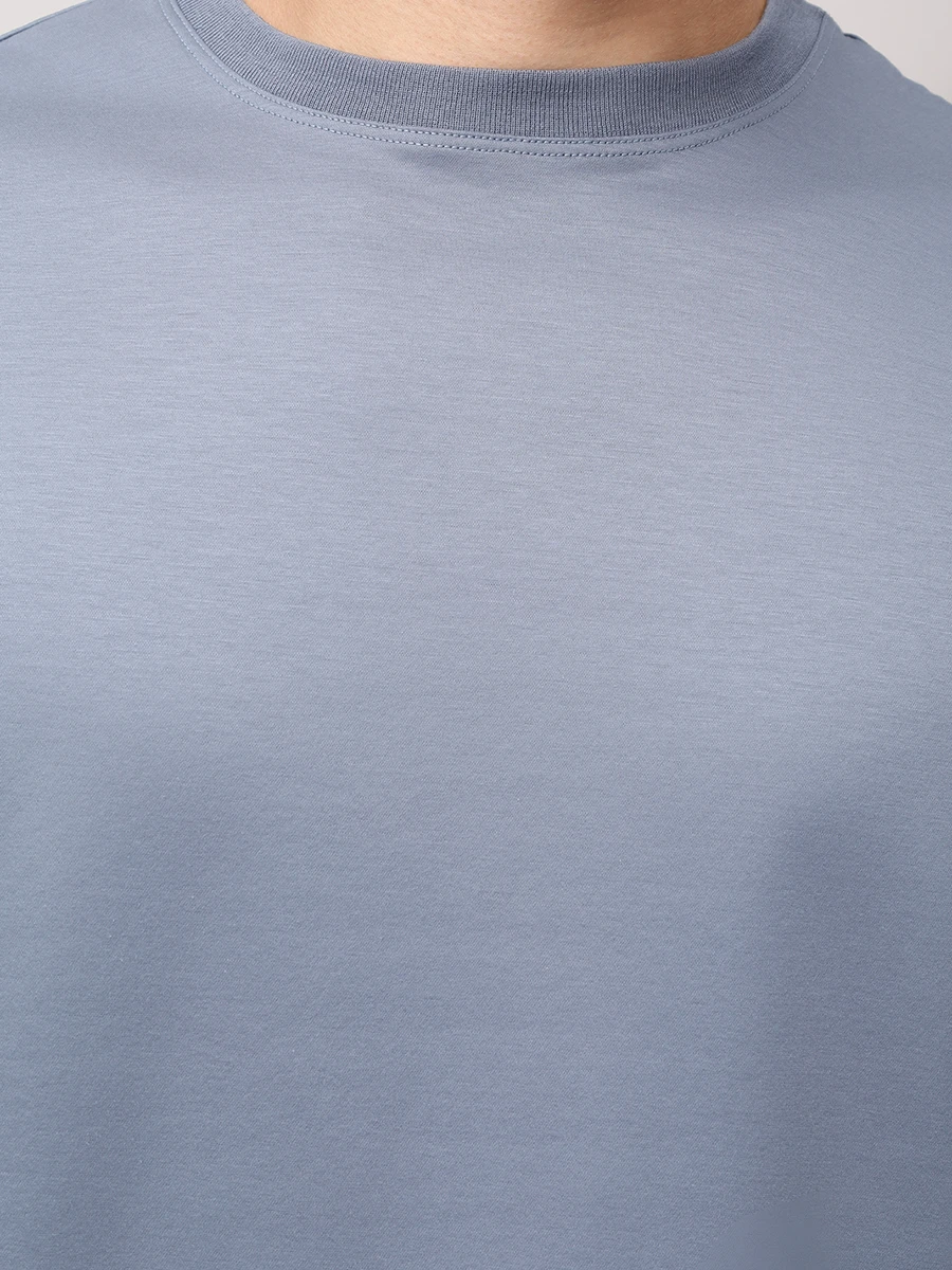Футболка хлопковая KITON UMC023H0920004002 Голубой  Фото 5
