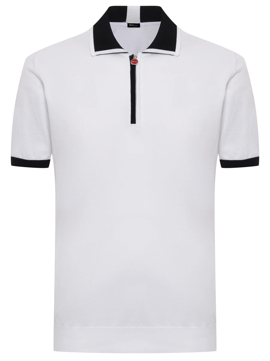 Поло хлопковое KITON UMK0571V110A004 Синий 