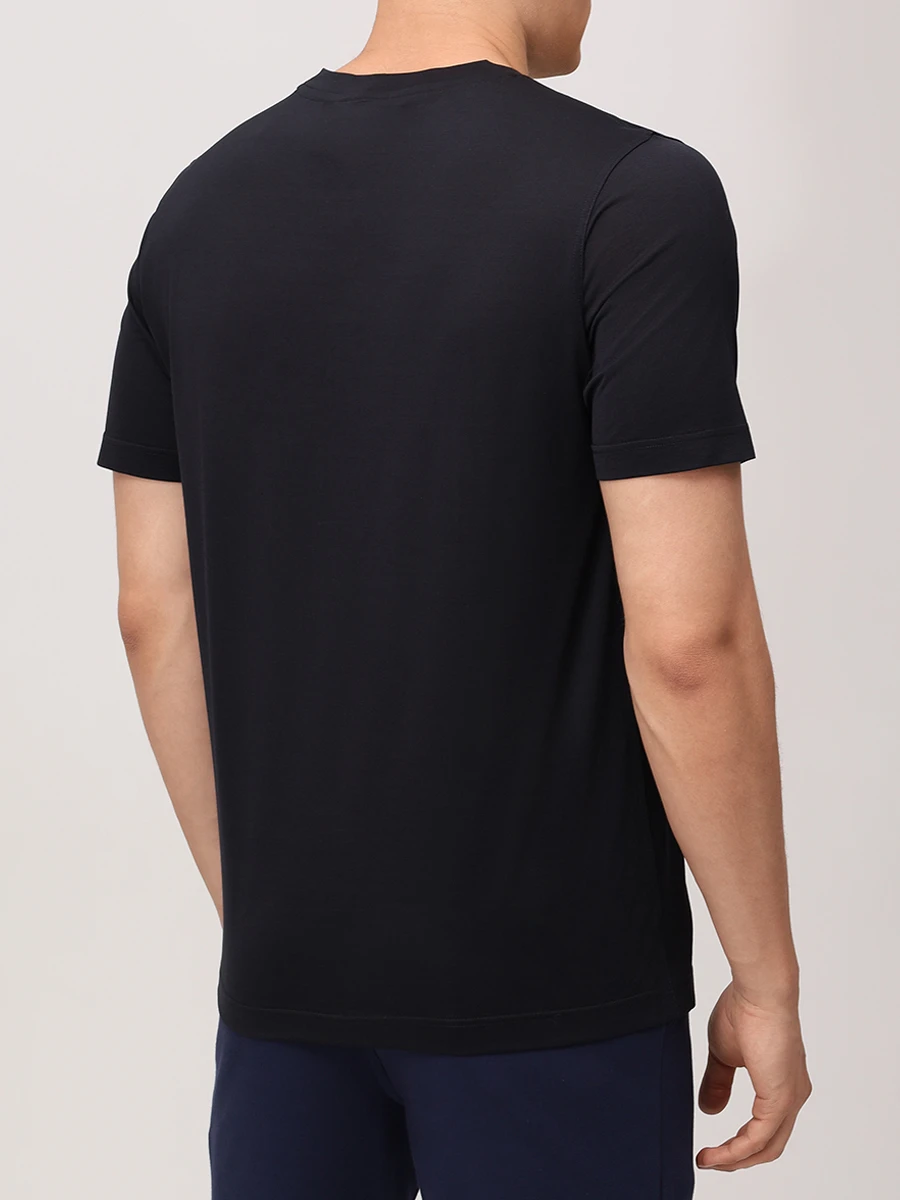 Футболка хлопковая KITON UMK0717K5000 Черный  Фото 3