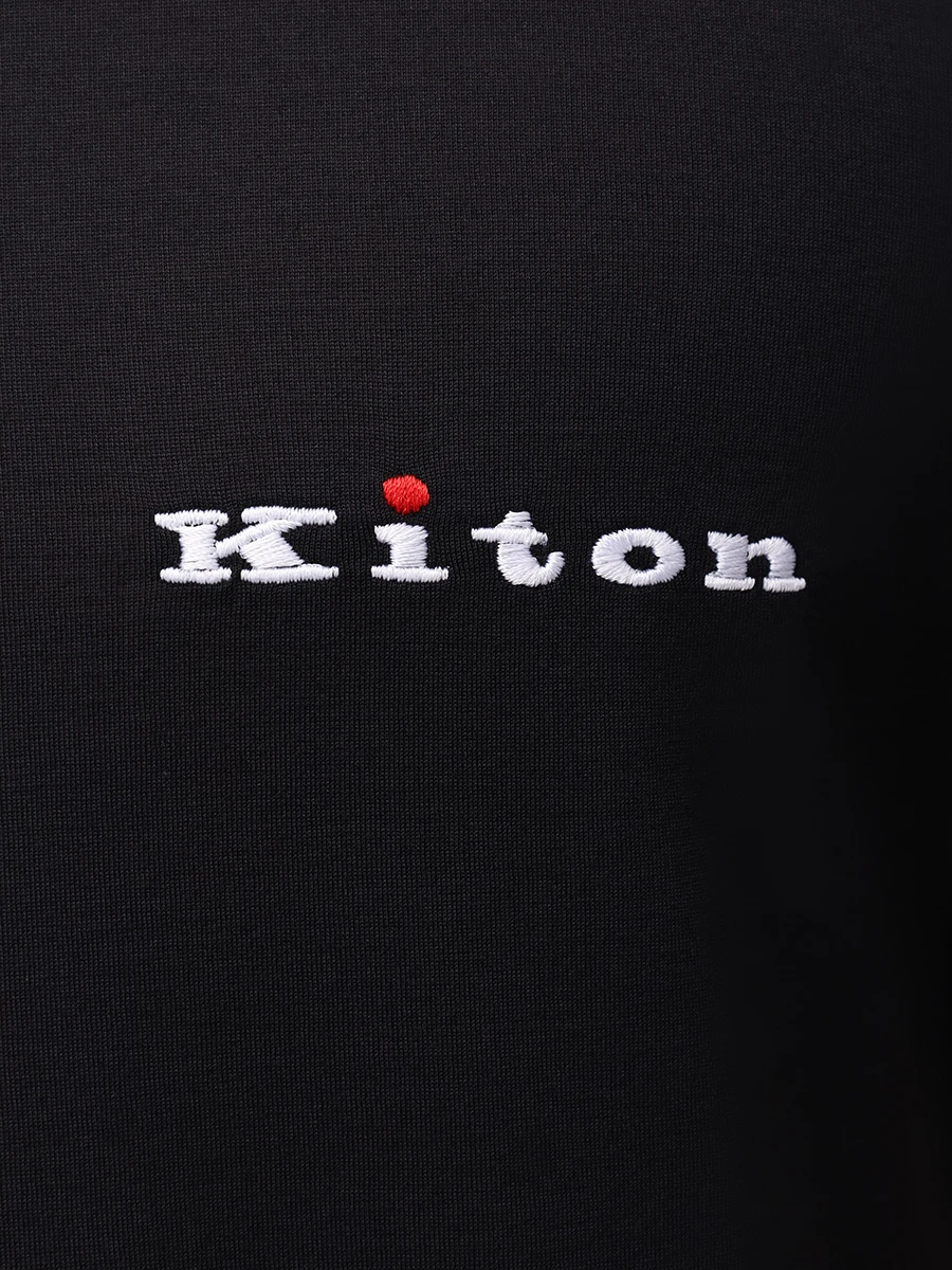 Футболка хлопковая KITON UMK0717K5000 Черный  Фото 6