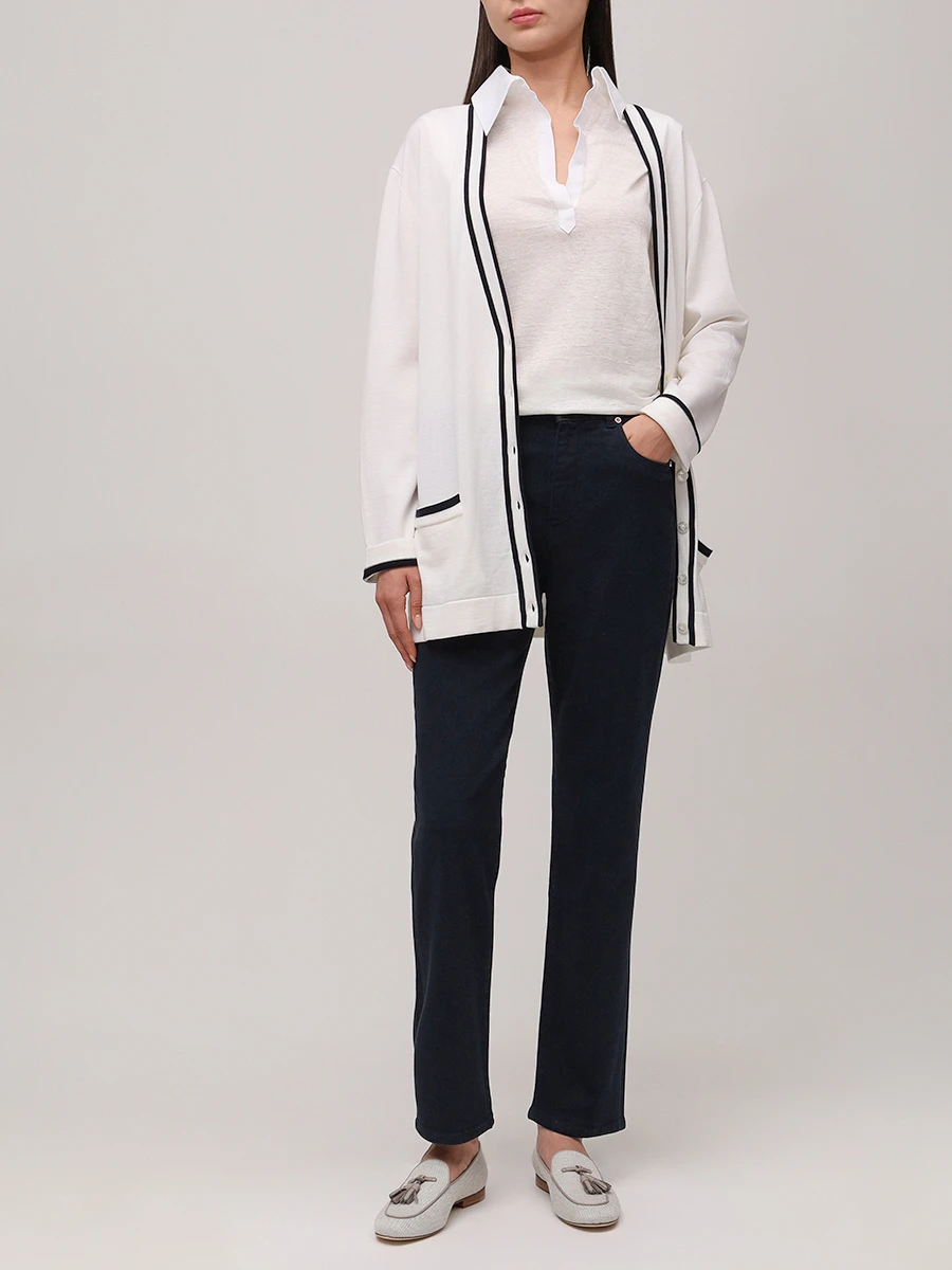Джинсы хлопковые KITON DJ54101K0928F05005 Синий  Фото 2