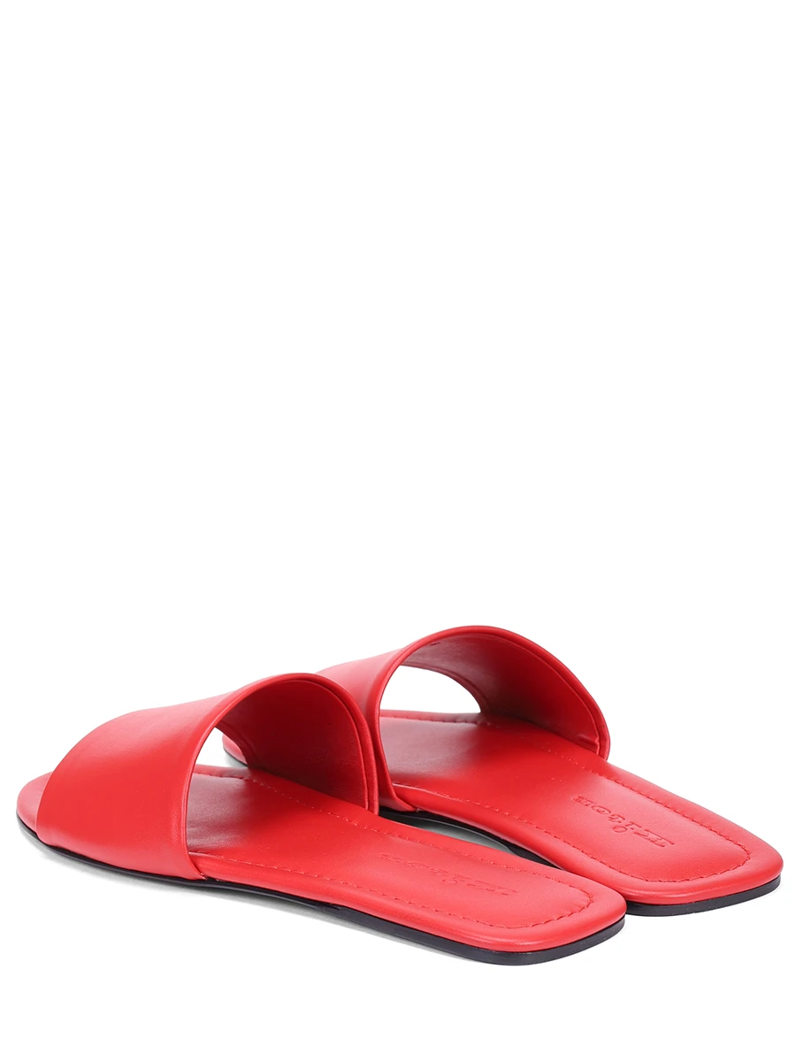 Шлепанцы кожаные KITON D59818N0117102001 Красный  Фото 4