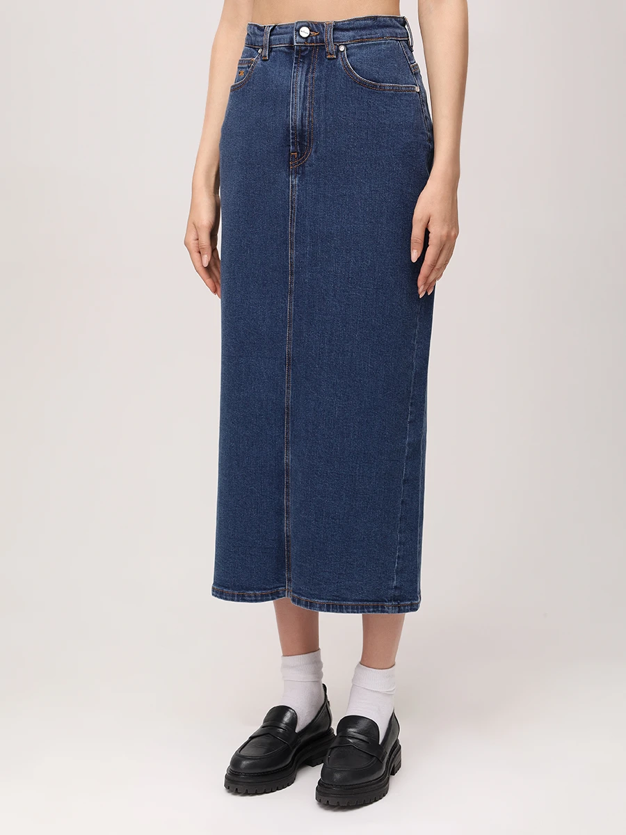 Юбка джинсовая KITON DJ59201K0930F02002 Синий  Фото 4