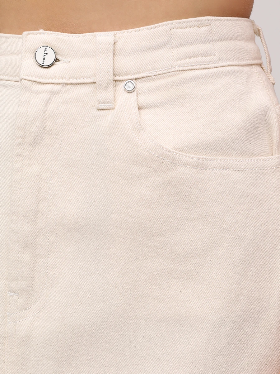 Юбка джинсовая KITON DJ59201K0928F04004 Кремовый  Фото 5