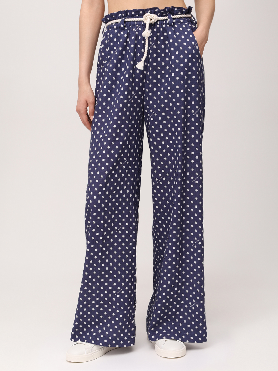 

Брюки изо льна и вискозы, Горох, BLT208 SLI09 - 73519