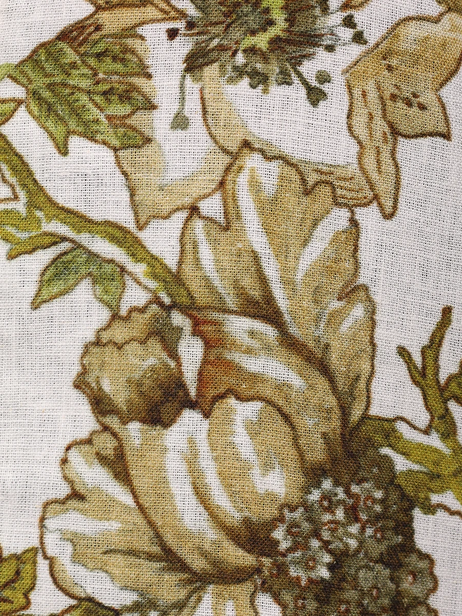 Рубашка изо льна и вискозы BALLANTYNE BLH180 SLI06 - 78003 Цветочный принт  Фото 6