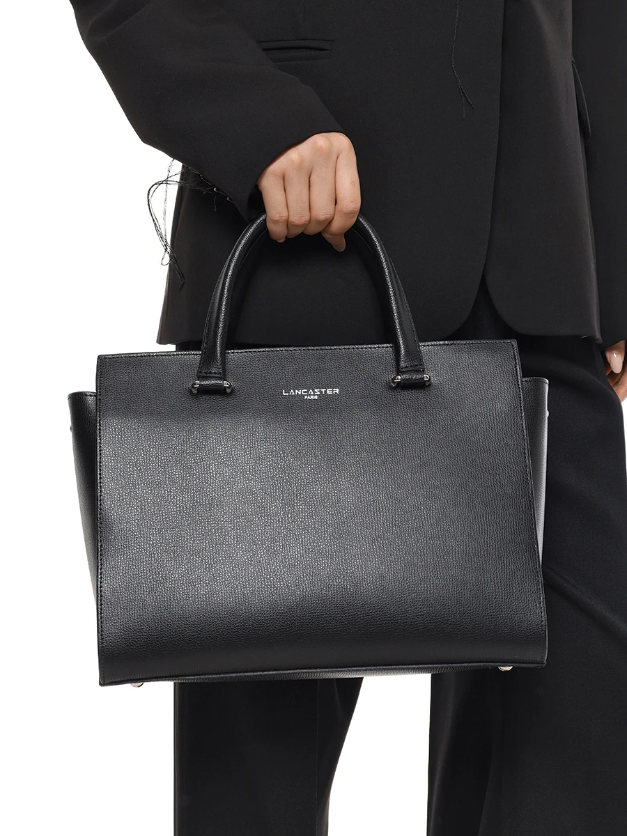 Сумка кожаная Sierra LANCASTER 438-009-NOIR Черный  Фото 2