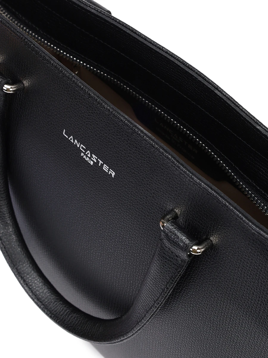 Сумка кожаная Sierra LANCASTER 438-009-NOIR Черный  Фото 4