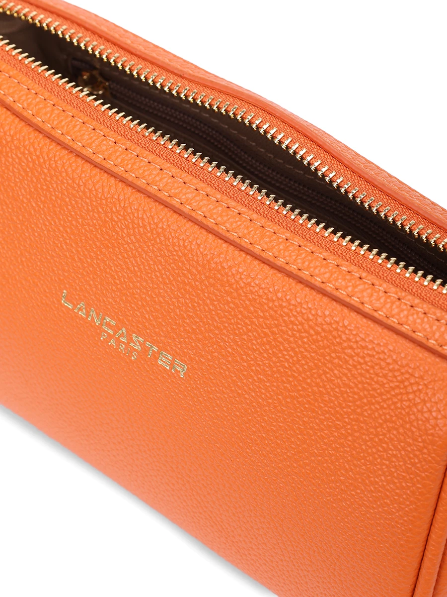 Сумка кожаная LANCASTER 547-100-ORANGE Оранжевый  Фото 4