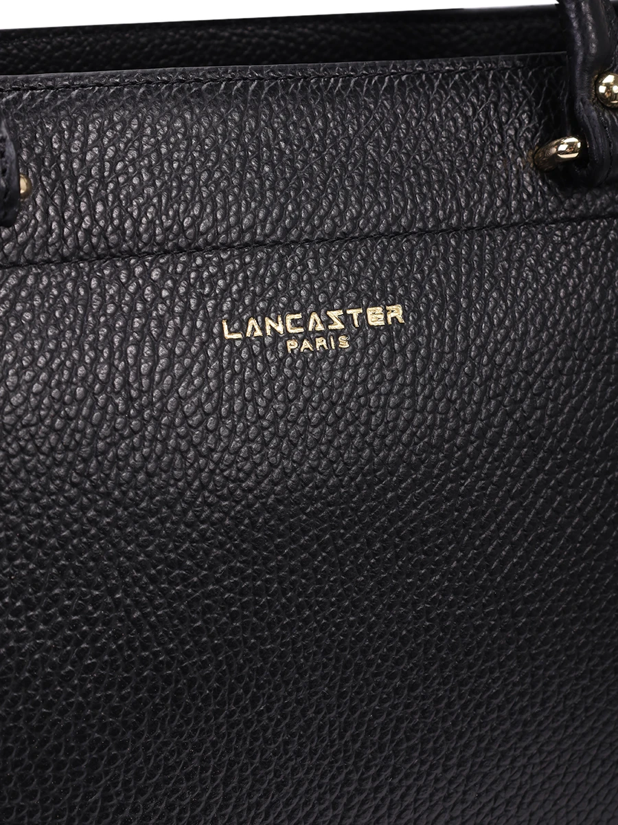 Сумка кожаная LANCASTER 470-63-NOIR IN NU Черный  Фото 4