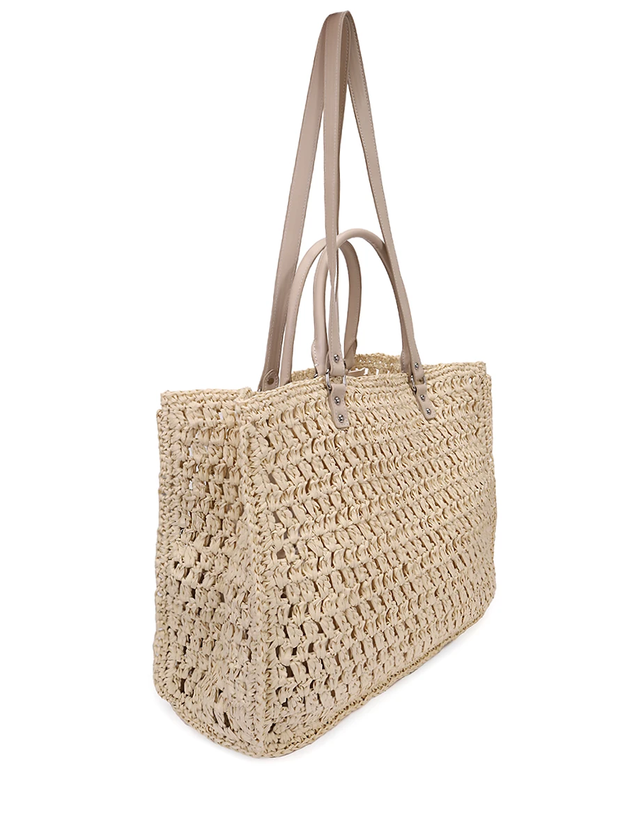 Сумка из рафии LANCASTER 518-034-BEIGE Бежевый  Фото 3