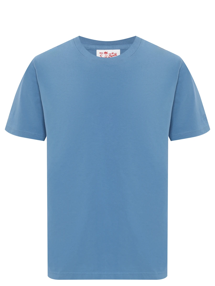 Футболка хлопковая MC2 SAINT BARTH DOVER L - SB 33 EMB Голубой 