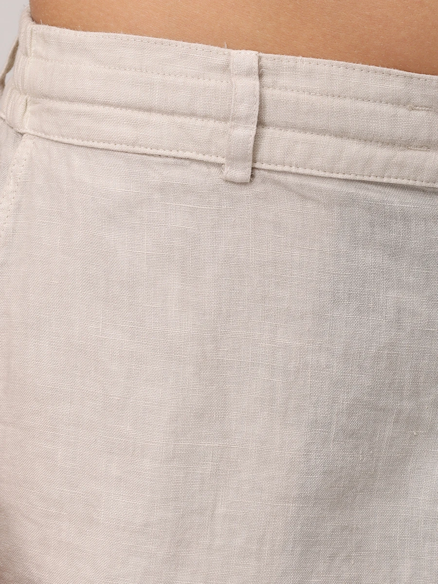 Шорты льняные MC2 SAINT BARTH ISCHIA - 10H GRAIN Бежевый  Фото 5