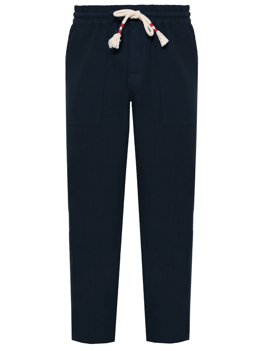 Брюки льняные MC2 SAINT BARTH CALAIS - LINEN 61H BLUE NAVY Синий 