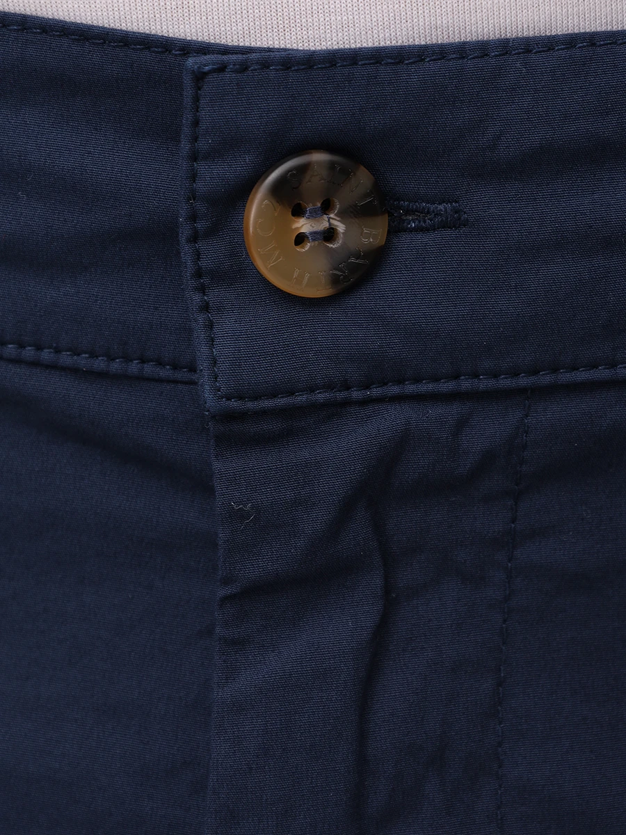 Брюки хлопковые MC2 SAINT BARTH CALAIS - COTTON 60 MARINE BLUE Синий  Фото 6