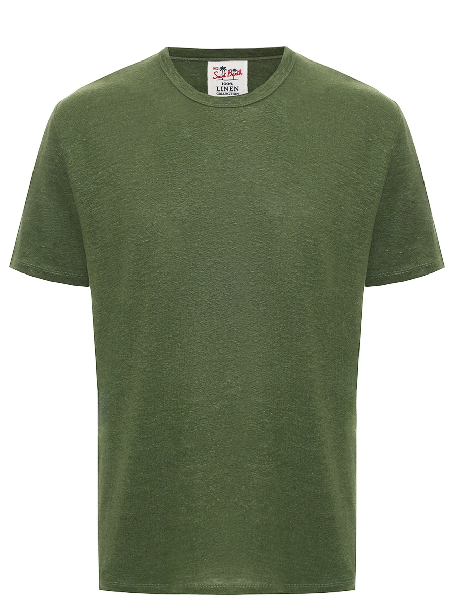 

Футболка льняная, Зеленый, ECSTASEA N - 52 MILITARY