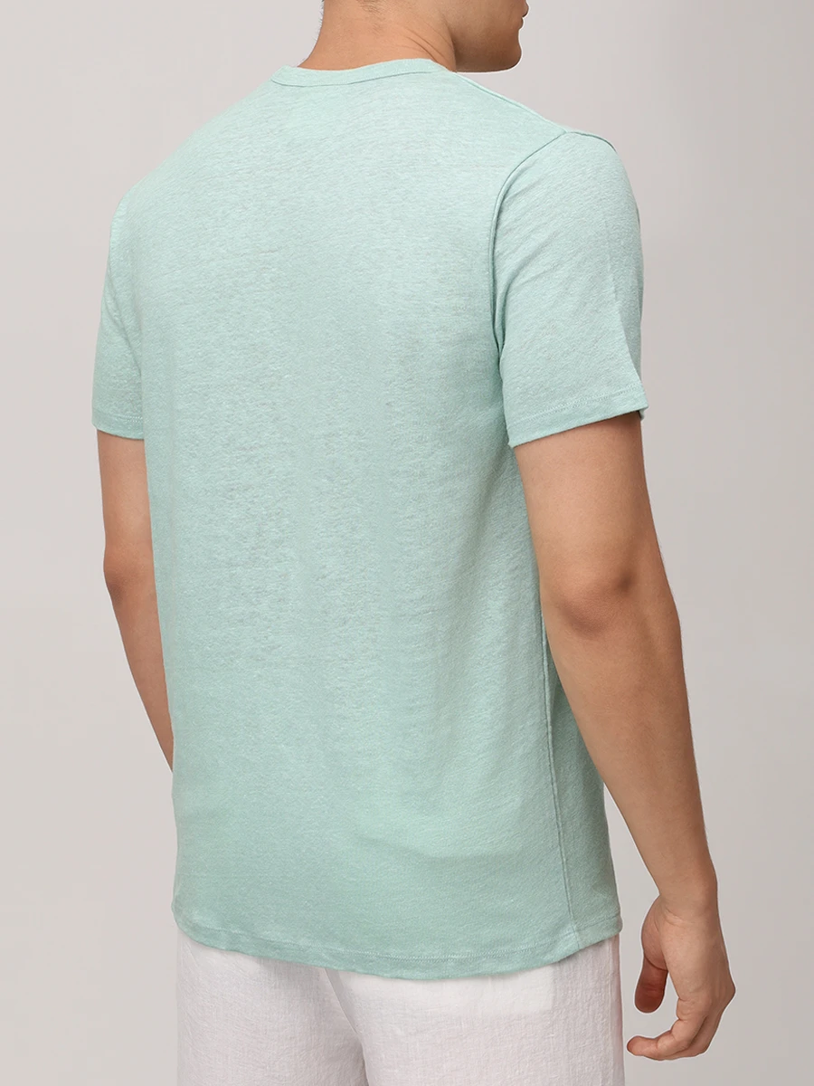 Футболка льняная MC2 SAINT BARTH ECSTASEA N - 53 SAGE Зеленый  Фото 3