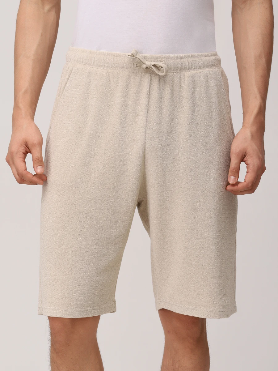 

Шорты хлопковые, Бежевый, RANDLE SPONGE - TERRY SB 11 EMB