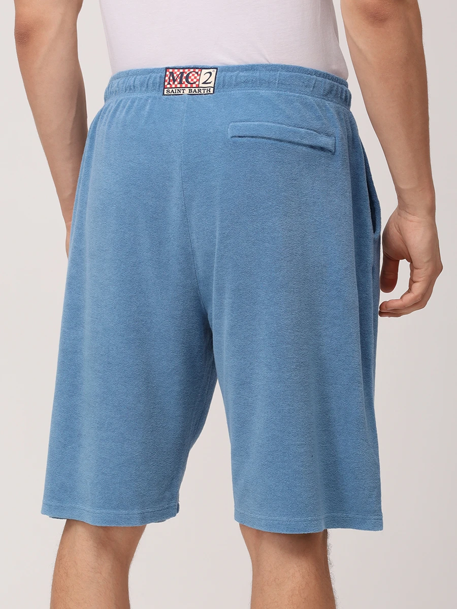 Шорты хлопковые MC2 SAINT BARTH RANDLE SPONGE - TERRY SB 33 EMB Синий  Фото 3