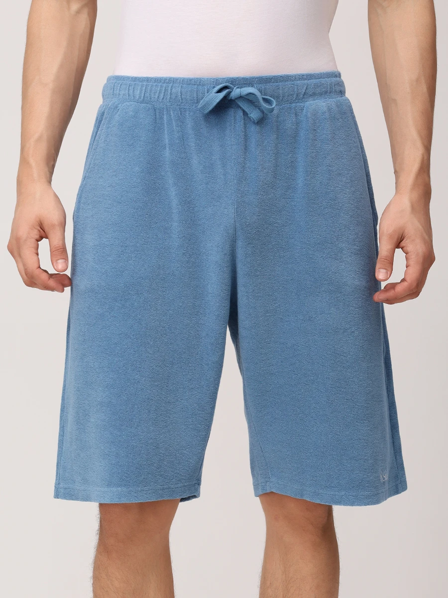 Шорты хлопковые MC2 SAINT BARTH RANDLE SPONGE - TERRY SB 33 EMB Синий  Фото 4