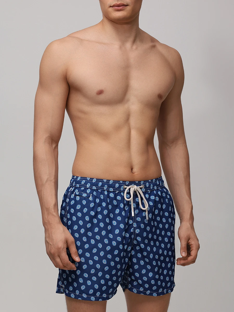 Шорты плавательные MC2 SAINT BARTH LIGHTING MICRO - PAISLEY TIE 61 Синий  Фото 2