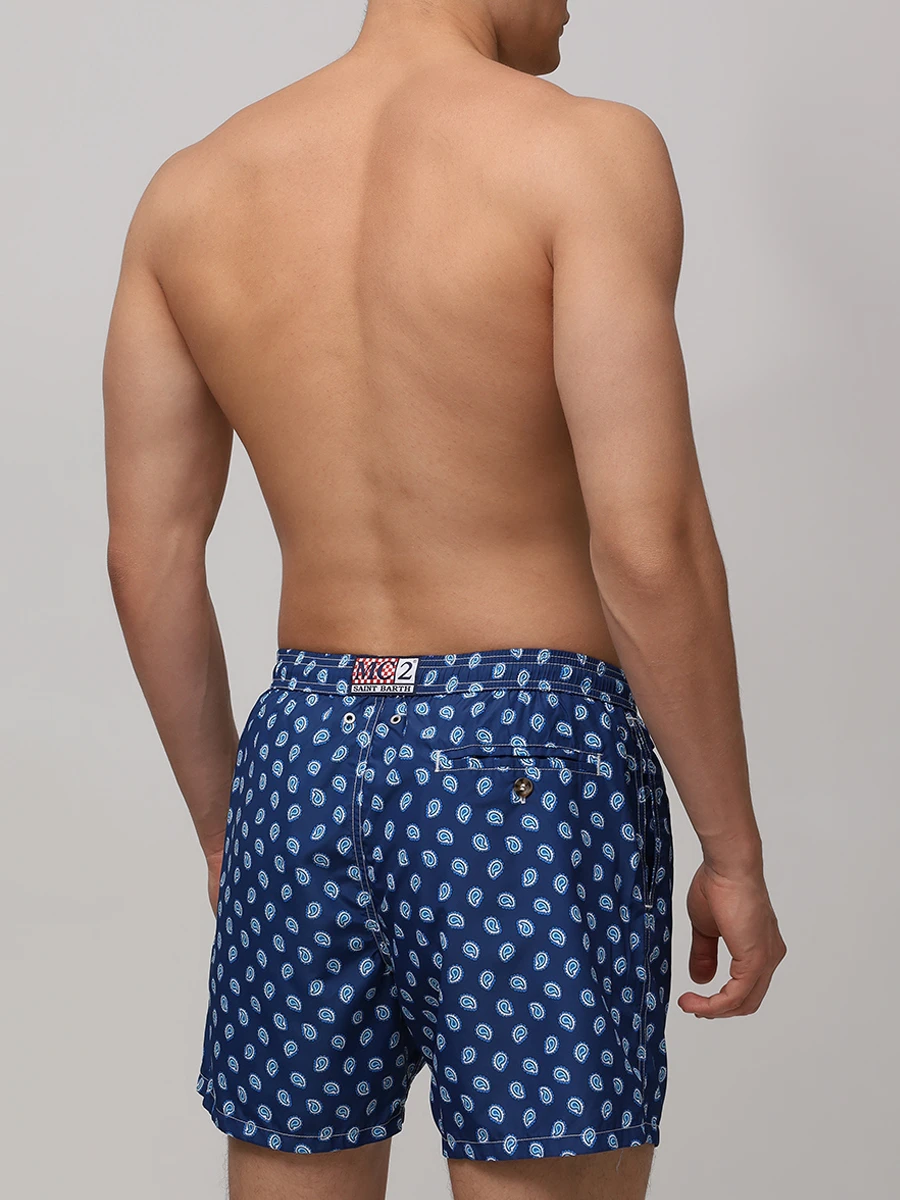 Шорты плавательные MC2 SAINT BARTH LIGHTING MICRO - PAISLEY TIE 61 Синий  Фото 3