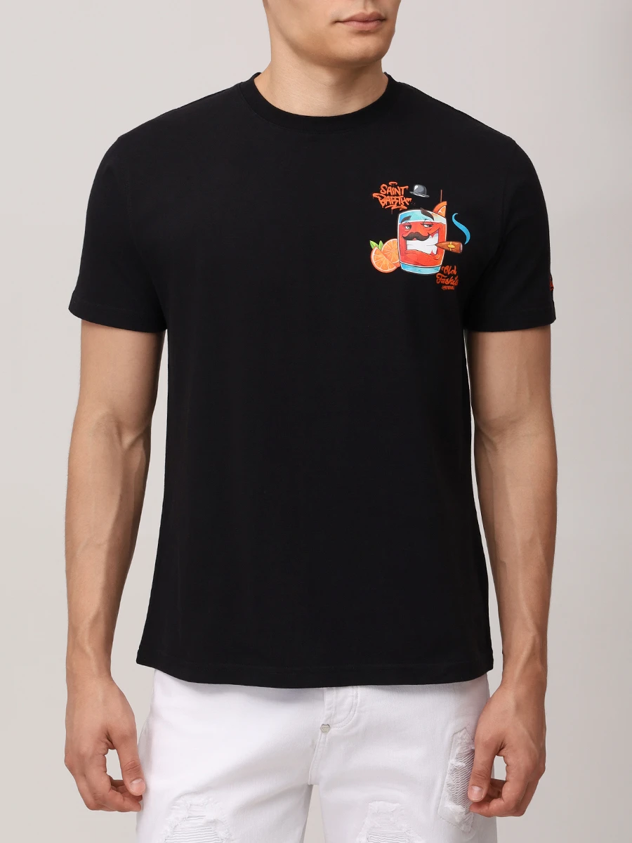 Футболка хлопковая MC2 SAINT BARTH TSHIRT MAN - CPT OLD FASHION 00 Принт  Фото 4