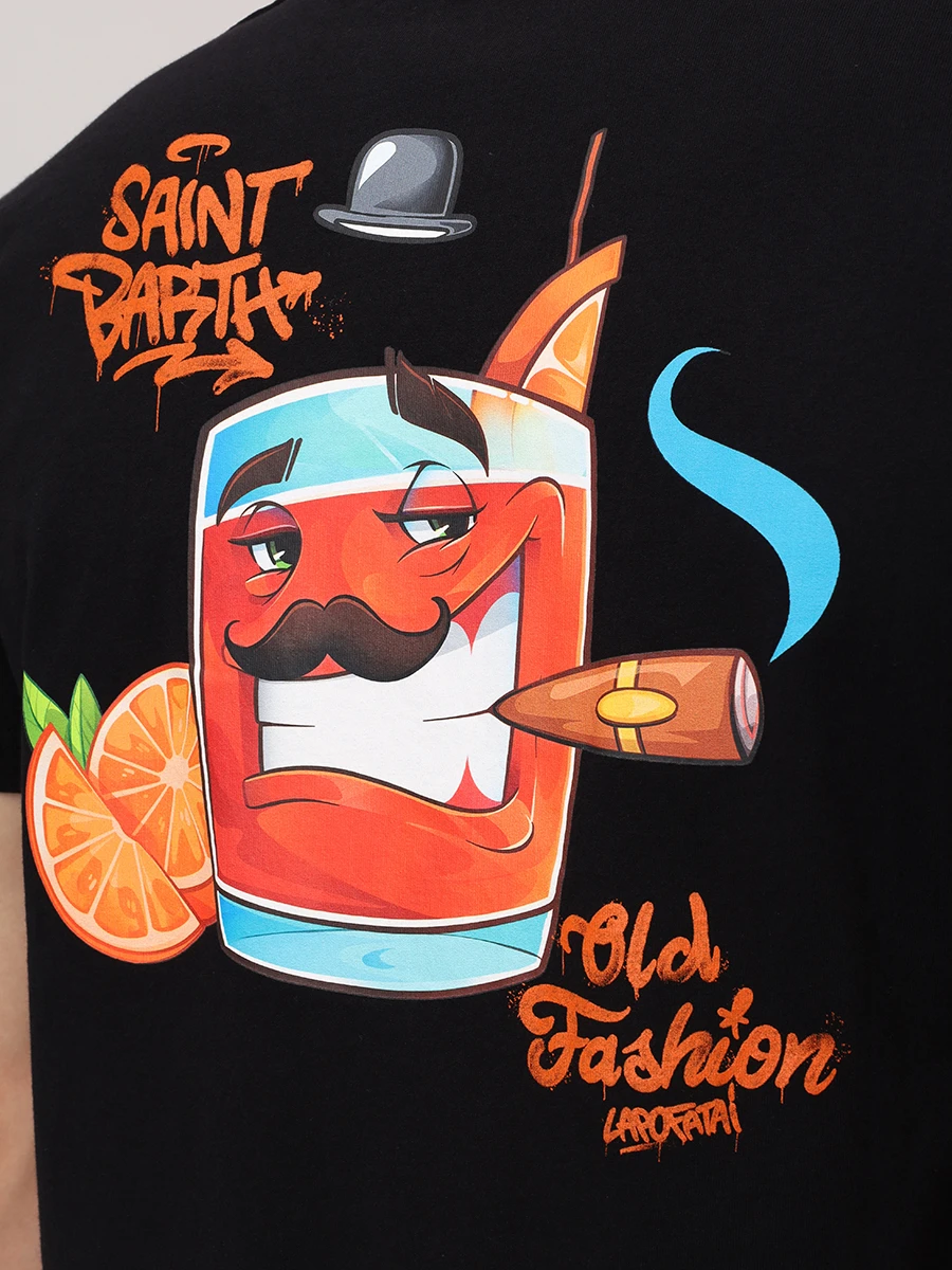 Футболка хлопковая MC2 SAINT BARTH TSHIRT MAN - CPT OLD FASHION 00 Принт  Фото 5