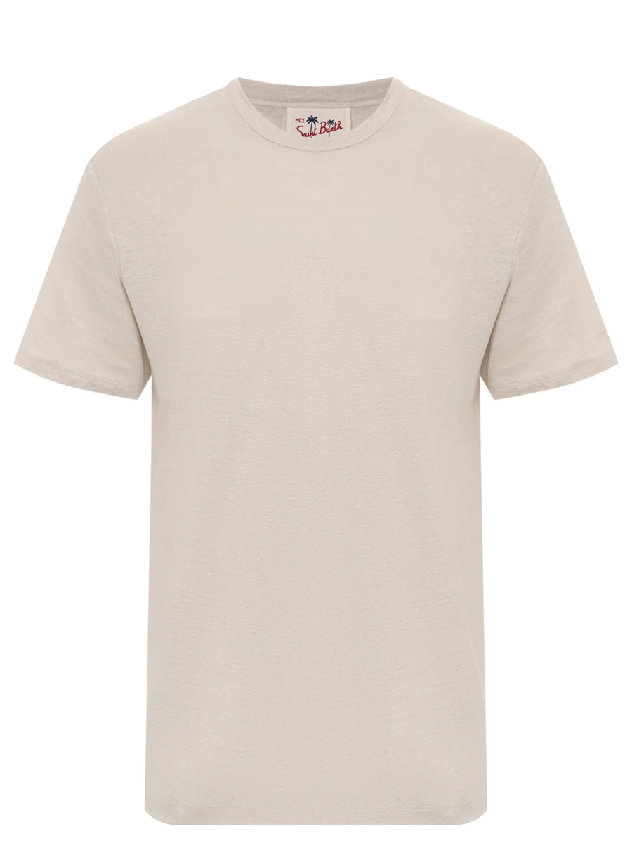 Футболка льняная MC2 SAINT BARTH ECSTASEA N - 10H GRAIN Бежевый 