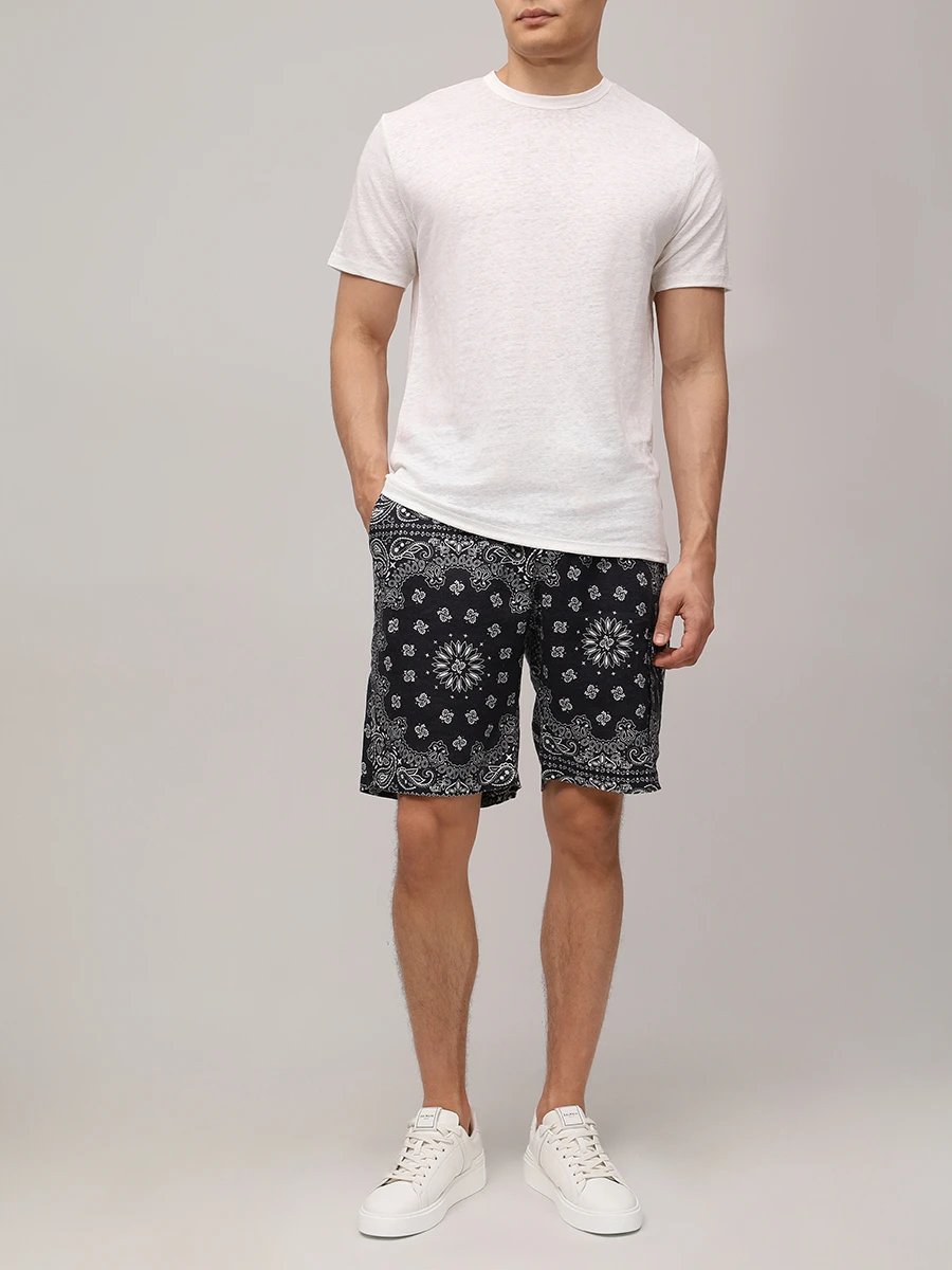 Футболка льняная MC2 SAINT BARTH ECSTASEA N - 01N WHITE Белый  Фото 2