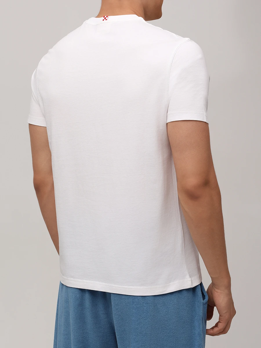 Футболка хлопковая MC2 SAINT BARTH TSHIRT MAN - SEX CAR 01N EMB Белый  Фото 3