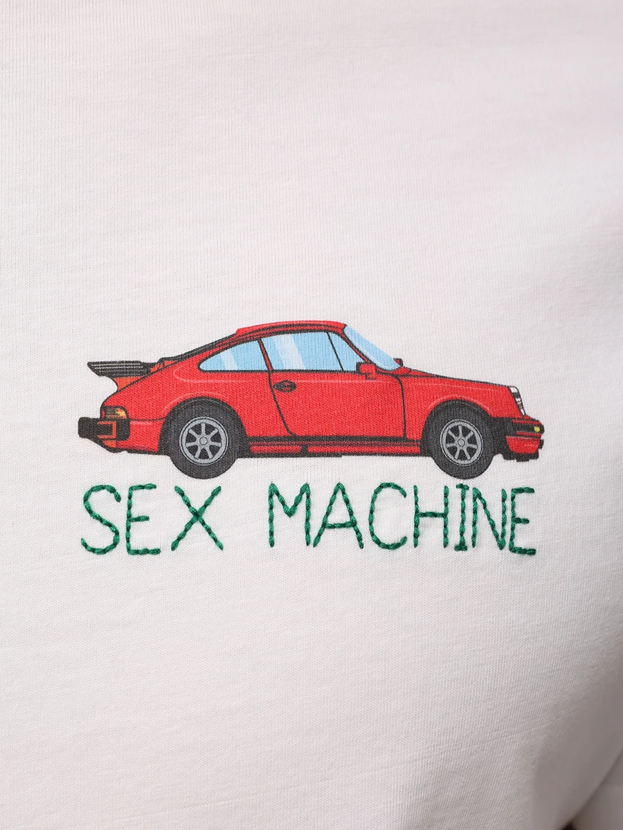 Футболка хлопковая MC2 SAINT BARTH TSHIRT MAN - SEX CAR 01N EMB Белый  Фото 6