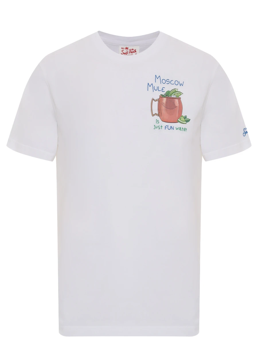 

Футболка хлопковая, Белый, TSHIRT MAN - MOSCOW SUMMER 01N EMB